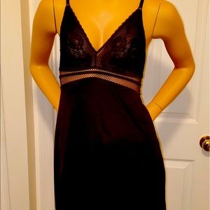 Lingerie gown above knee